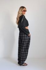 ⁦מכנסיים בלון משבצת⁩ – תמונה ⁦30⁩
