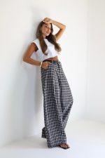 ⁦מכנס משבצות מיס+חגורה⁩ – תמונה ⁦30⁩