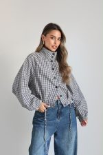 ⁦ג׳קט משבצת כיווץ⁩ – תמונה ⁦5⁩