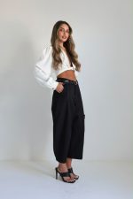 ⁦מכנס דריל בלון+חגורה⁩ – תמונה ⁦30⁩