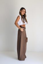 ⁦מכנס משבצות מיס+חגורה⁩ – תמונה ⁦14⁩