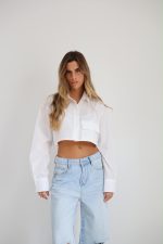 ⁦מכופתרת קרופ כיס בטן⁩ – תמונה ⁦4⁩
