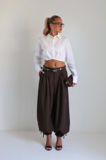 ⁦מכנסיים אלגנט פנסים+חגורה⁩ – תמונה ⁦4⁩