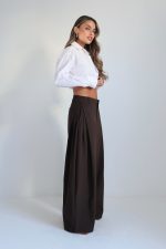 ⁦מכנסיים אלגנט מחויט תפר צד⁩ – תמונה ⁦20⁩