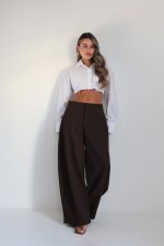 ⁦מכנסיים אלגנט מחויט תפר צד⁩ – תמונה ⁦12⁩