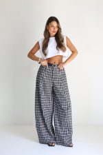 ⁦מכנס משבצות מיס+חגורה⁩ – תמונה ⁦25⁩