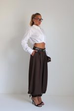 ⁦מכנסיים אלגנט פנסים+חגורה⁩ – תמונה ⁦5⁩