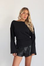 ⁦חולצה סירה כיווץ - 51854⁩ – תמונה ⁦10⁩