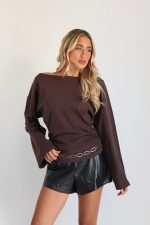 ⁦חולצה סירה כיווץ - 51854⁩ – תמונה ⁦7⁩