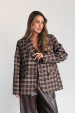 ⁦בלייזר משבצות מיס 9853⁩ – תמונה ⁦9⁩
