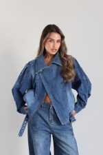 ⁦ג׳קט כפתור אלכסון 8873⁩ – תמונה ⁦24⁩