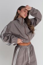 ⁦חליפה משבצת אדיד 0817⁩ – תמונה ⁦3⁩
