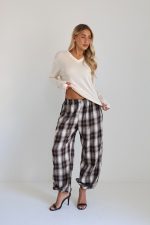 ⁦מכנס משבצת גומי 9140⁩ – תמונה ⁦7⁩