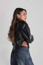 ⁦ג׳קט עור מעוגל⁩ – תמונה ⁦17⁩