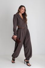 ⁦חליפה פסים ג׳קט מעוגל 6535⁩ – תמונה ⁦20⁩