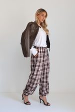 ⁦מכנס משבצת גומי 9140⁩ – תמונה ⁦5⁩
