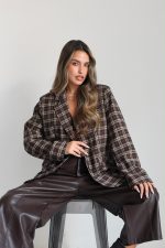 ⁦בלייזר משבצות מיס 9853⁩ – תמונה ⁦7⁩