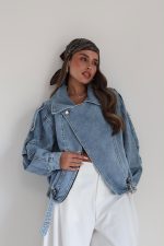 ⁦ג׳קט כפתור אלכסון 8873⁩ – תמונה ⁦16⁩