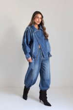 ⁦ג׳קט כפתור אלכסון 8873⁩ – תמונה ⁦20⁩