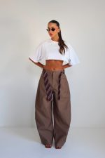 ⁦מכנסיים בלון שילוב עניבה 1060⁩ – תמונה ⁦22⁩