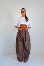 ⁦מכנסיים בלון שילוב עניבה 1060⁩ – תמונה ⁦21⁩