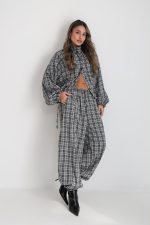 ⁦חליפה משבצת כיווץ 2892⁩ – תמונה ⁦34⁩