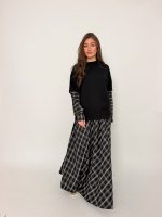 ⁦חליפה חצאית שילוב משבצת⁩ – תמונה ⁦8⁩