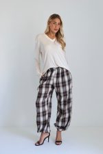 ⁦מכנס משבצת גומי 9140⁩ – תמונה ⁦9⁩