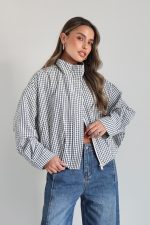 ⁦ג׳קט משבצת רוכסן 1032⁩ – תמונה ⁦3⁩