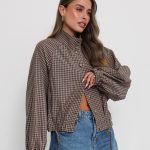 ג׳קט משבצת כפתורים 13716