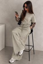 ⁦חליפה חצאית שרוול משבצת 2889⁩ – תמונה ⁦2⁩
