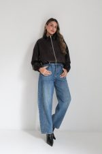 ⁦ג׳קט עור כיווץ קלאסי 2620⁩ – תמונה ⁦5⁩