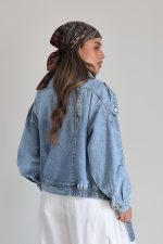 ⁦ג׳קט כפתור אלכסון 8873⁩ – תמונה ⁦10⁩
