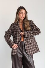 ⁦בלייזר משבצות מיס 9853⁩ – תמונה ⁦4⁩
