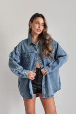 ⁦חולצה ג׳ינס כפתורים 6612⁩ – תמונה ⁦7⁩